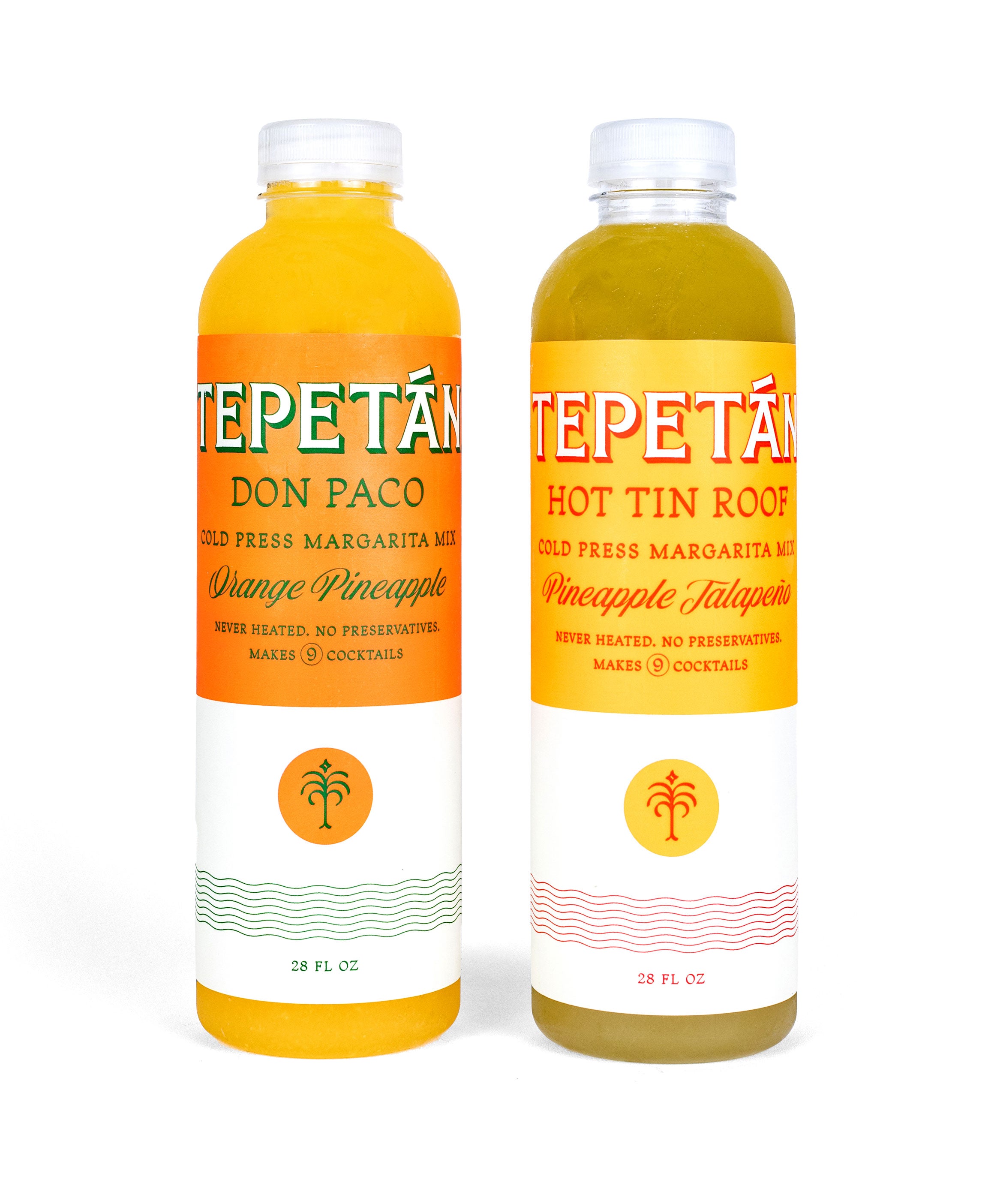 6 x 28oz Bottles: 3 Orange Pineapple + 3 Pineapple Jalapeño