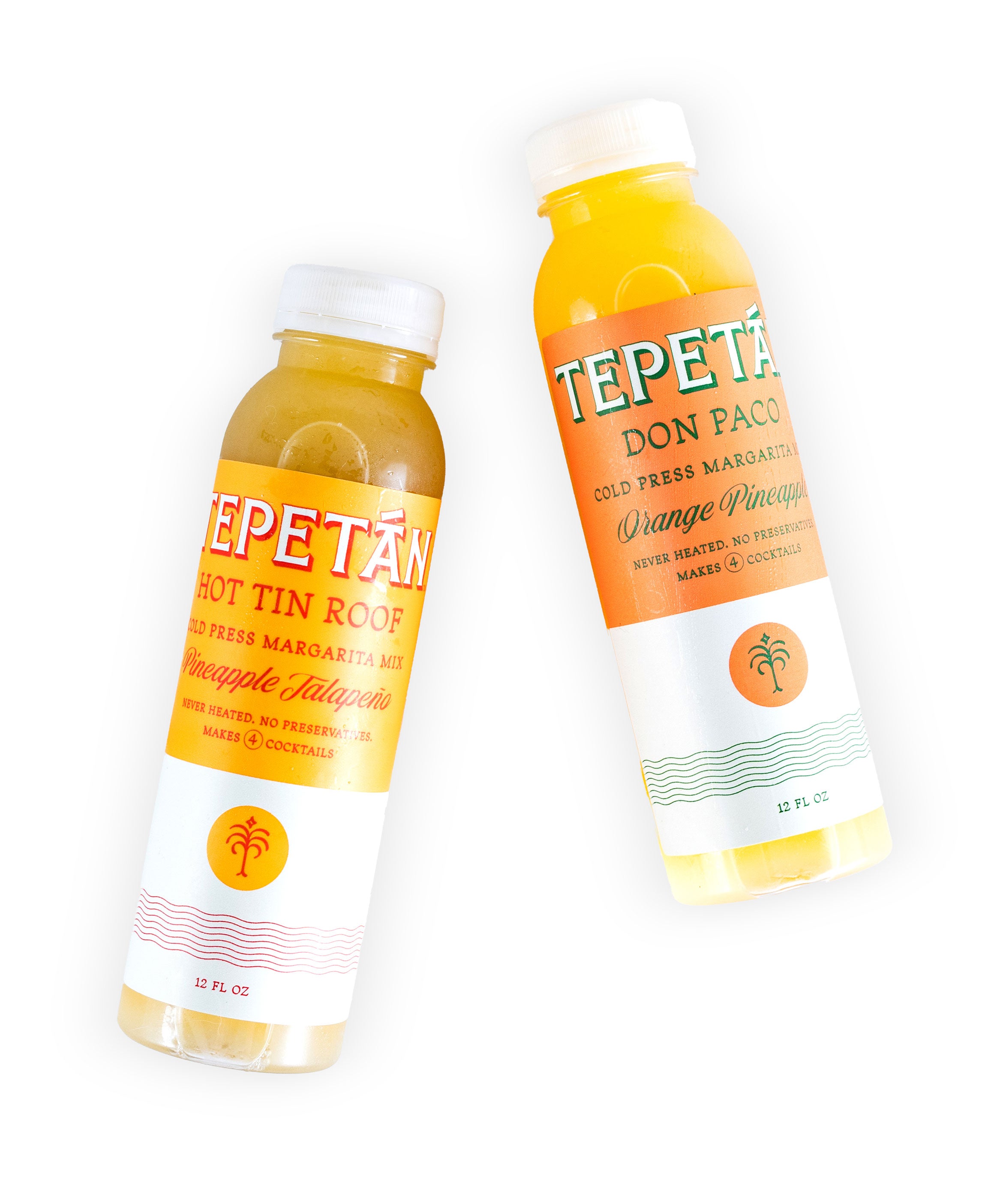 8 x 12oz Bottles: 4 Orange Pineapple + 4 Pineapple Jalapeño