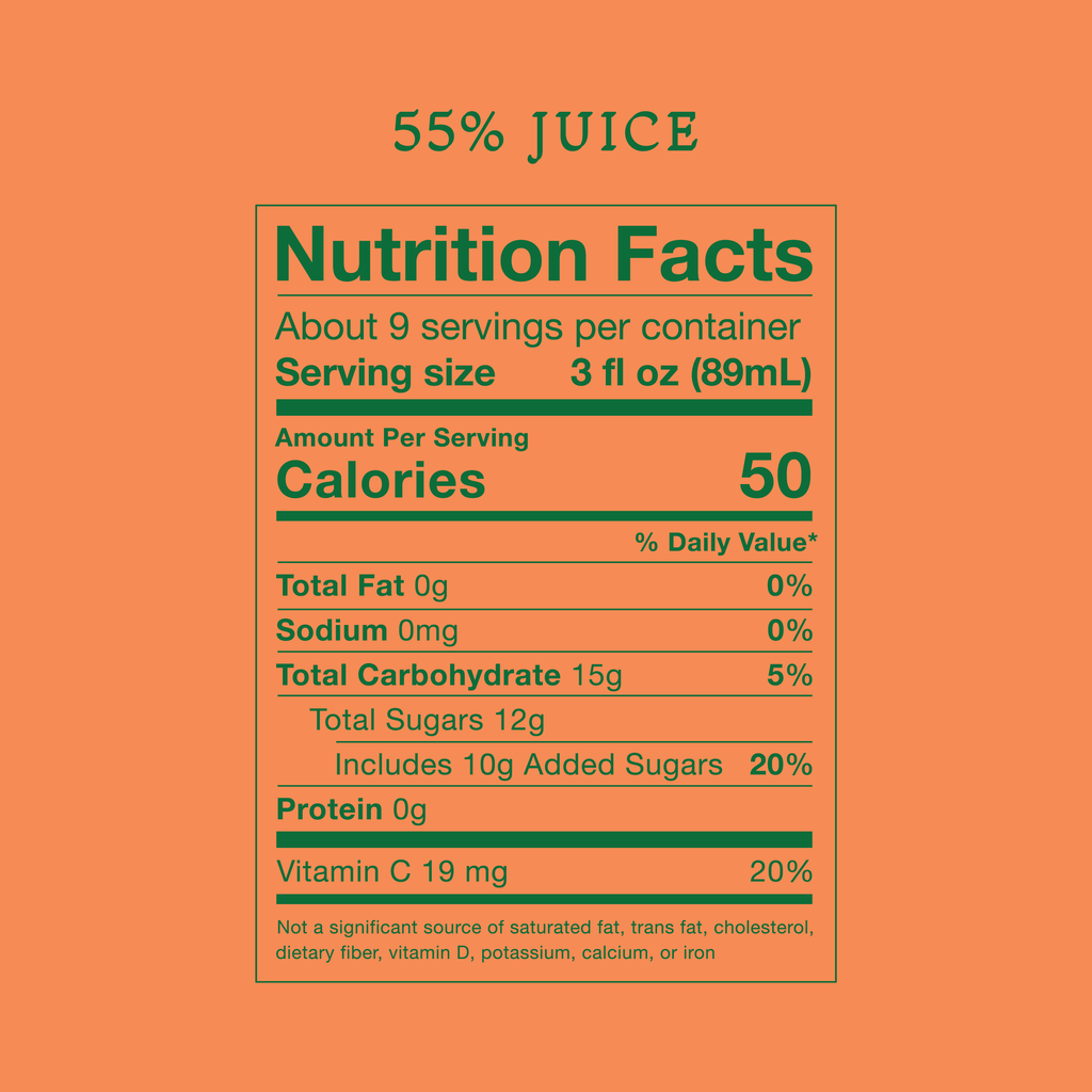 4 x 28oz Bottles: Orange Pineapple